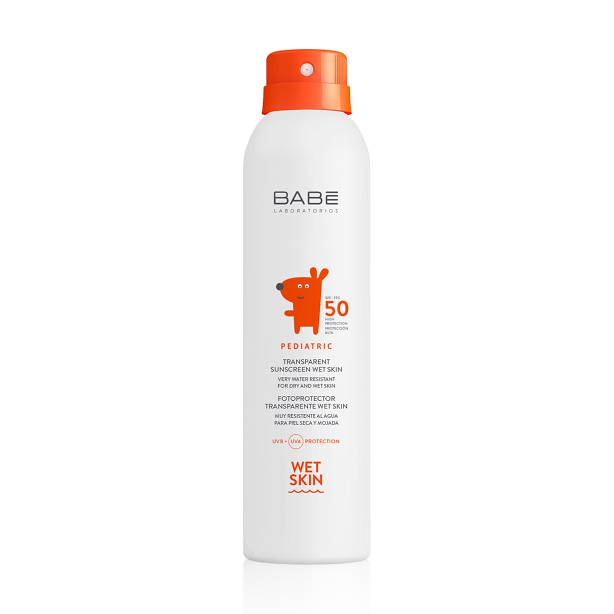 Уцінка! Дитячий сонцезахисний спрей Babe Laboratorios Pediatric SPF 50+ прозорий та водостійкий з матуючим ефектом, 200 мл