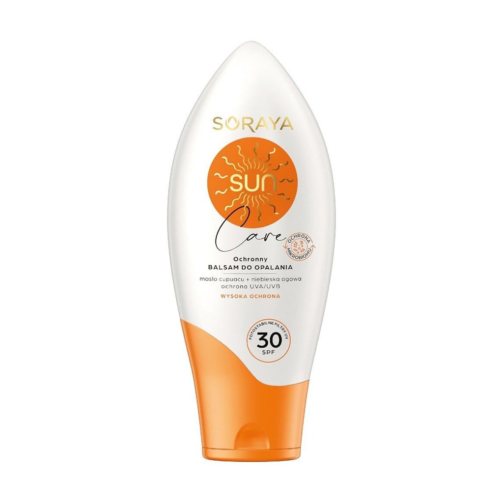 Уцінка! Водостійкий сонцезахисний бальзам для тіла Soraya Sun Care SPF30, 125 мл